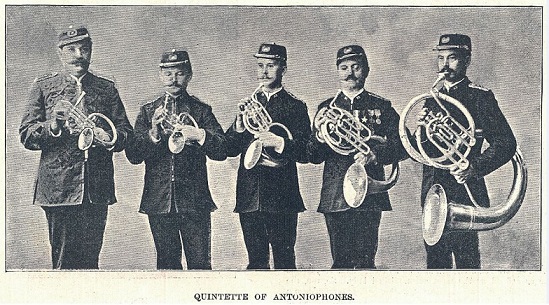 1889 Quintette of Antoniophones (Harper's Weekly).JPG