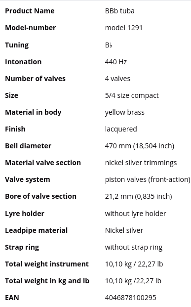 Miraphone 1291 specs.png